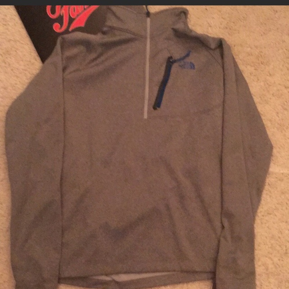 The north face zip up sweater